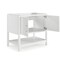 Alaterre Furniture Bennet 2pc Wooden Bathroom Vanity Set - 36-in. L Vanity, 30-in. L Rectangular Mirror, White AVAN3600WHA - alternate 9